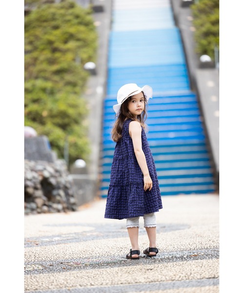 zuppa di zucca（ズッパ デ ズッカ）の「ガルボハット（ハット・キッズ・ネイビー/オフホワイト・L/M）」の5枚目の写真