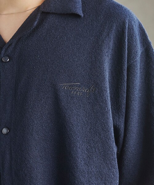 TOWNCRAFT（タウンクラフト）の「TOWNCRAFT（タウンクラフト）別注ループヤーンニットシャツ（WEB限定カラー）（シャツ/ブラウス・メンズ・ネイビー/ダークブラウン/オフホワイト/ブラック・M/L/XL）」の20枚目の写真