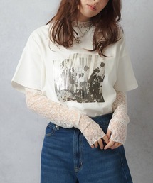 Lull | 【Lull / ルル】箔プリントフォトTシャツ(Tシャツ/カットソー)