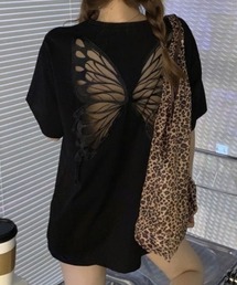 シアーバタフライ半袖Tシャツ