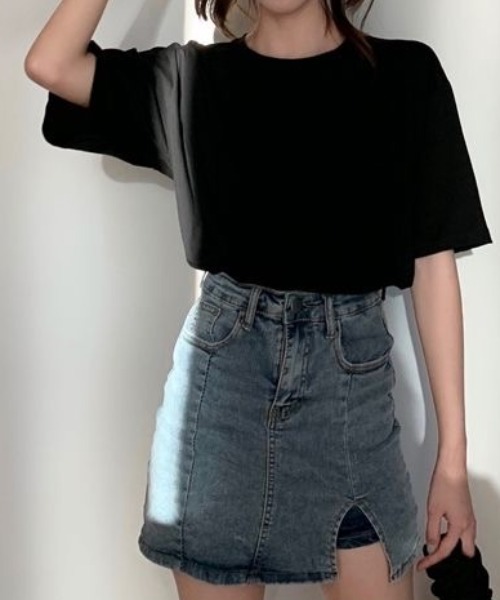 SHEENA(シーナ)の「シアーバタフライ半袖Tシャツ(Tシャツ/カットソー・レディース・ブラック/ホワイト・M)」の6枚目の写真