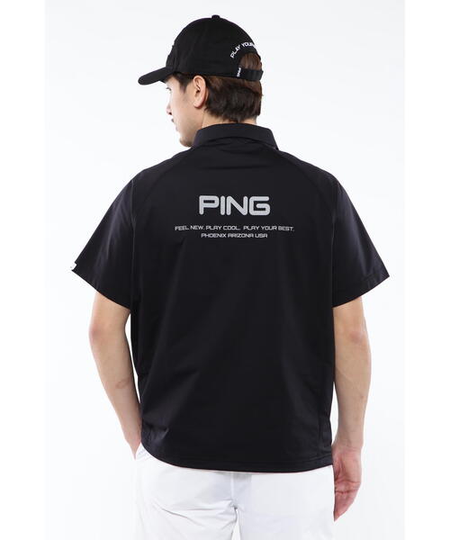 PING（ピン）の「【PING APPAREL】布帛撥水ハーフジップシャツ