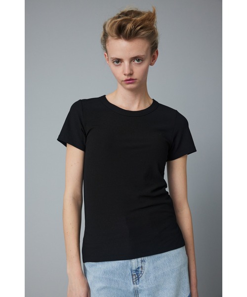HeRIN.CYE（ヘリンドットサイ）の「Crew neck tee  クルーネックティー（Tシャツ/カットソー・レディース・パープル/ブラック/ホワイト/レッド・FREE）」の3枚目の写真