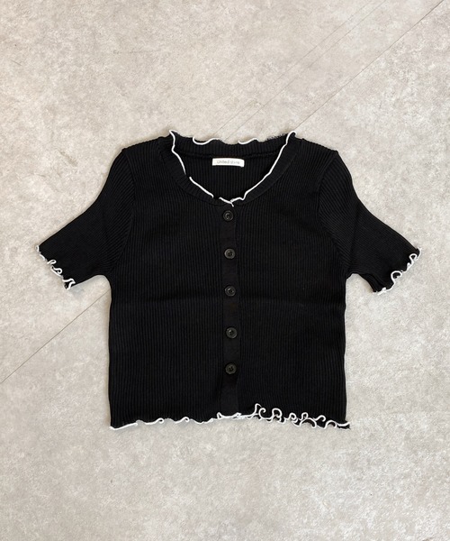 United store(ユナイテッドストア)の「メローフリルクロップドトップ(Tシャツ/カットソー・レディース・ホワイト/ブラック/ブルー・FREE)」の22枚目の写真