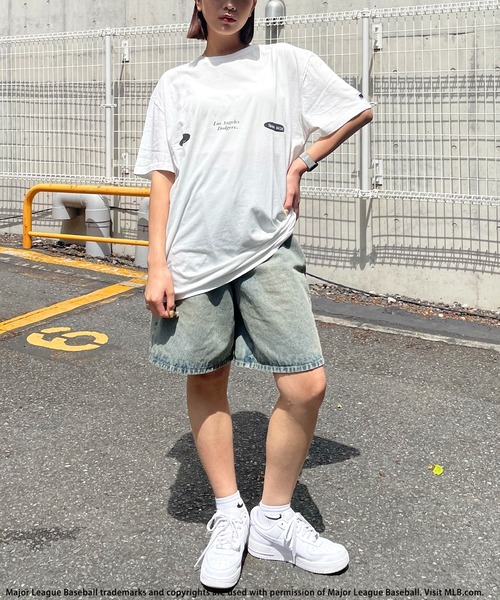 BACK TO THE FIELD（バック トゥー ザ フィールド）の「【MLB】オーバルロゴビックTシャツ（Tシャツ/カットソー・レディース・ホワイト/ブラック・FREE）」の14枚目の写真