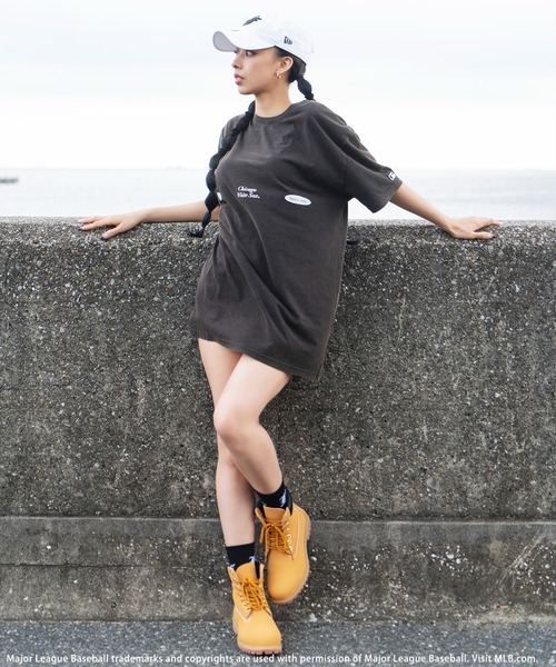 BACK TO THE FIELD（バック トゥー ザ フィールド）の「【MLB】オーバルロゴビックTシャツ（Tシャツ/カットソー・レディース・ホワイト/ブラック・FREE）」の16枚目の写真