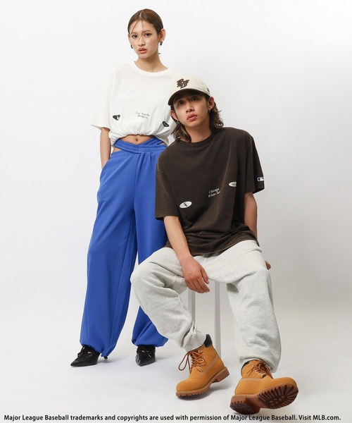 BACK TO THE FIELD（バック トゥー ザ フィールド）の「【MLB】オーバルロゴビックTシャツ（Tシャツ/カットソー・レディース・ホワイト/ブラック・FREE）」の18枚目の写真