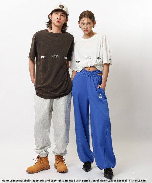 BACK TO THE FIELD（バック トゥー ザ フィールド）の「【MLB】オーバルロゴビックTシャツ（Tシャツ/カットソー・レディース・ホワイト/ブラック・FREE）」の20枚目の写真