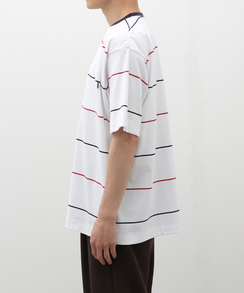 cabaret poval（キャバレーポバール）の「CABARET POVAL / キャバレーポバール Third Stripe Top（Tシャツ/カットソー・メンズ・ホワイト/ベージュ・LARGE/X-LARGE）」の7枚目の写真