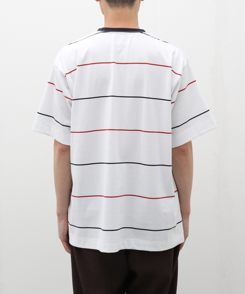 cabaret poval（キャバレーポバール）の「CABARET POVAL / キャバレーポバール Third Stripe Top（Tシャツ/カットソー・メンズ・ホワイト/ベージュ・LARGE/X-LARGE）」の8枚目の写真