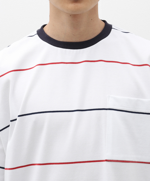 cabaret poval（キャバレーポバール）の「CABARET POVAL / キャバレーポバール Third Stripe Top（Tシャツ/カットソー・メンズ・ホワイト/ベージュ・LARGE/X-LARGE）」の10枚目の写真