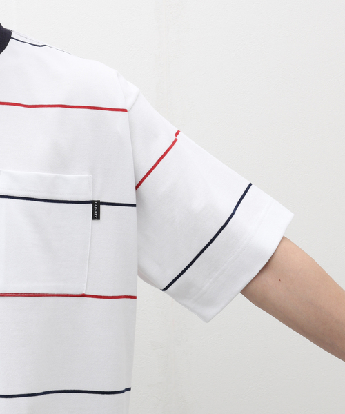 cabaret poval（キャバレーポバール）の「CABARET POVAL / キャバレーポバール Third Stripe Top（Tシャツ/カットソー・メンズ・ホワイト/ベージュ・LARGE/X-LARGE）」の11枚目の写真