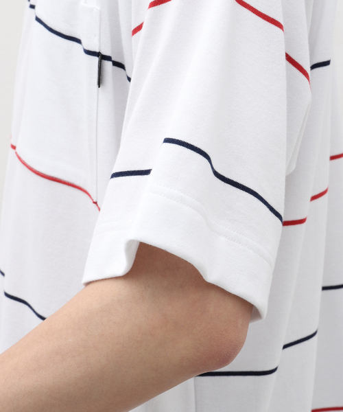 cabaret poval（キャバレーポバール）の「CABARET POVAL / キャバレーポバール Third Stripe Top（Tシャツ/カットソー・メンズ・ホワイト/ベージュ・LARGE/X-LARGE）」の12枚目の写真