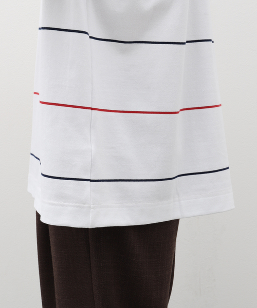 cabaret poval（キャバレーポバール）の「CABARET POVAL / キャバレーポバール Third Stripe Top（Tシャツ/カットソー・メンズ・ホワイト/ベージュ・LARGE/X-LARGE）」の13枚目の写真