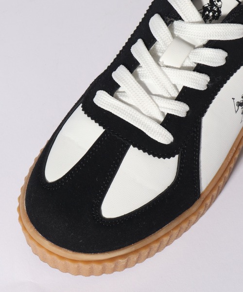 U.S. POLO ASSN.（ユーエスポロアッスン）の「【U.S. POLO ASSN./ユーエスポロアッスン】厚底ボリュームソール ワンポイント ローカット コンビネーションスニーカー（スニーカー・レディース・ホワイト/ブラック/ホワイト系その他/ホワイト系その他2/キャメル/ホワイト系その他3・22.5cm/23.0cm/23.5cm/24.0cm/24.5cm/25.0cm/25.5cm/26.0cm/26.5cm/27.0cm/28.0cm/27.5cm）」の9枚目の写真