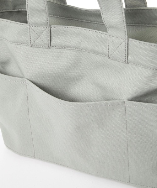 studio CLIP（スタディオクリップ）の「【玄長なおこさんコラボ】2WAY撥水BIGトートバッグ（トートバッグ・レディース・ライトグレー/ナチュラル・FREE）」の7枚目の写真