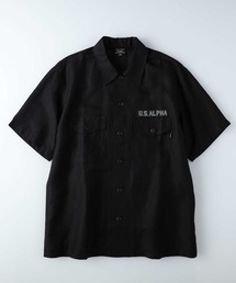 Alpha Industries | 【ALPHA】虎刺繍リネンコットンシャツ(シャツ/ブラウス)