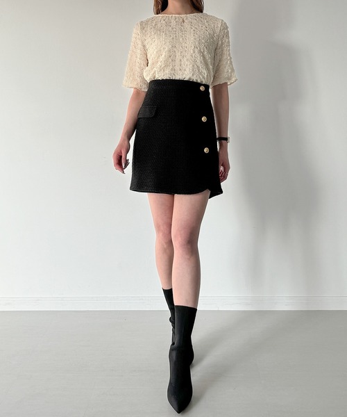 ヤマダヤ SONO トップス 半袖 y/m | オフショルダー半袖トップス (ニット ) |SHEL'TTER WEBSTORE