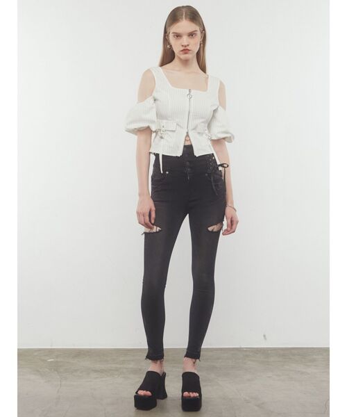 EMODA（エモダ）の「フレアヒールカバーサンダル（サンダル・レディース・キャメル/ブラック・SMALL/MEDIUM/LARGE）」の11枚目の写真