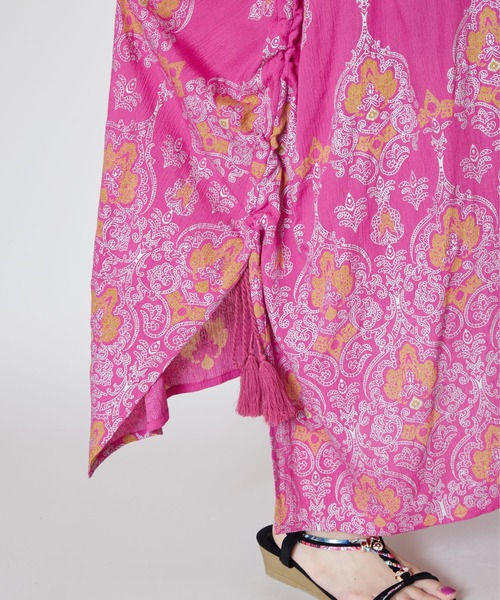 チャイハネ（チャイハネ）の「【チャイハネ】ヨウエンノースリーブワンピース（ワンピース・レディース・グリーン/ブルー/ピンク/ブラック/ダークグリーン/ブラック系その他/ベージュ・FREE）」の18枚目の写真