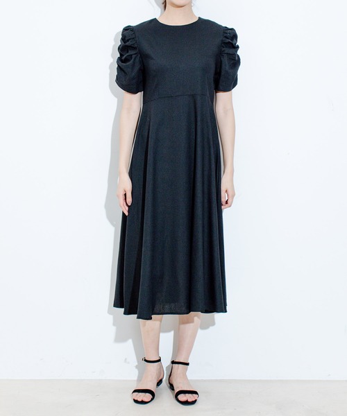 Jayro（ジャイロ）の「綿麻袖デザインワンピース（ワンピース・レディース・ベージュ/ダークブラウン/ブラック・FREE）」の17枚目の写真