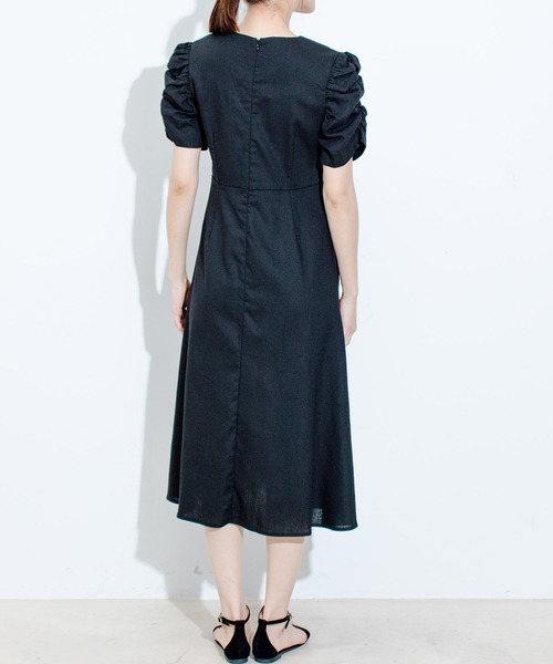 Jayro（ジャイロ）の「綿麻袖デザインワンピース（ワンピース・レディース・ベージュ/ダークブラウン/ブラック・FREE）」の15枚目の写真