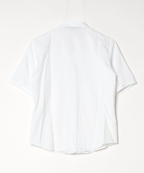 TOKYO SHIRTS(トウキョウシャツ)の「【吸水速乾】【COFREX】ピンタックフリル 五分袖ブラウス レディースシャツ(シャツ/ブラウス・レディース・ホワイト・LL/L/M/S)」の2枚目の写真