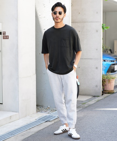 jiggys shop（ジギーズショップ）の「スノーウォッシュ加工ワイドポケット付きオーバーサイズクルーネック半袖Tシャツカットソー（Tシャツ/カットソー・メンズ・ベージュ/ブラック/カーキ・MEDIUM/LARGE/X-LARGE）」の11枚目の写真