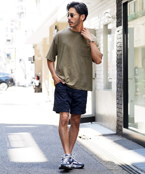 jiggys shop（ジギーズショップ）の「スノーウォッシュ加工ワイドポケット付きオーバーサイズクルーネック半袖Tシャツカットソー（Tシャツ/カットソー・メンズ・ベージュ/ブラック/カーキ・MEDIUM/LARGE/X-LARGE）」の15枚目の写真