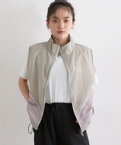 RAGEBLUE（レイジブルー）の「切替シアーナイロンベスト（ベスト・レディース・ピンク/グレー/ネイビー・FREE）」の7枚目の写真