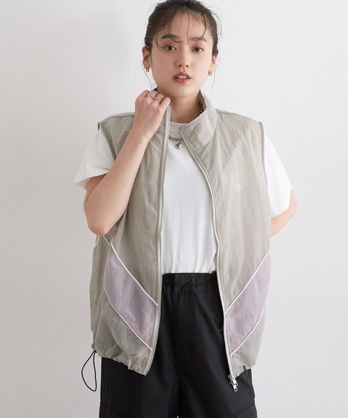 RAGEBLUE（レイジブルー）の「切替シアーナイロンベスト（ベスト・レディース・ピンク/グレー/ネイビー・FREE）」の8枚目の写真