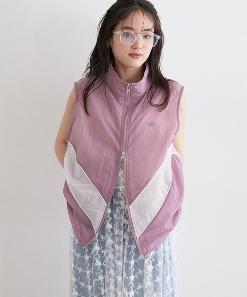 RAGEBLUE（レイジブルー）の「切替シアーナイロンベスト（ベスト・レディース・ピンク/グレー/ネイビー・FREE）」の11枚目の写真