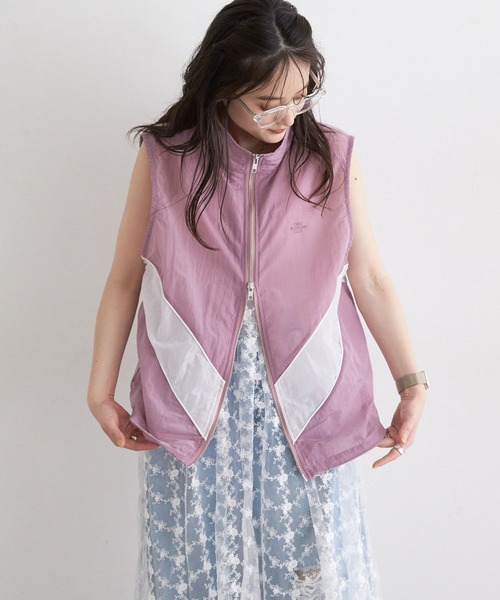 RAGEBLUE（レイジブルー）の「切替シアーナイロンベスト（ベスト・レディース・ピンク/グレー/ネイビー・FREE）」の12枚目の写真