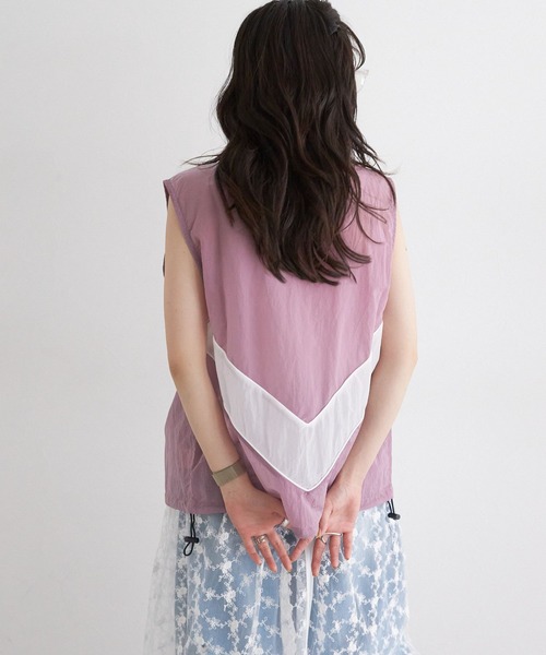 RAGEBLUE（レイジブルー）の「切替シアーナイロンベスト（ベスト・レディース・ピンク/グレー/ネイビー・FREE）」の13枚目の写真