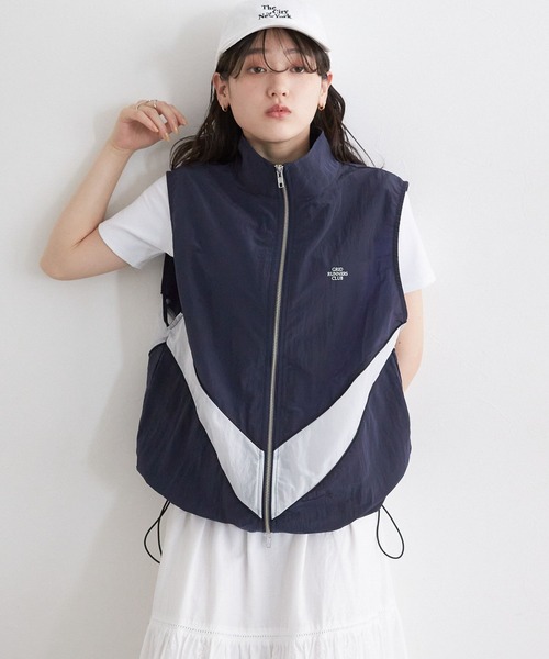 RAGEBLUE（レイジブルー）の「切替シアーナイロンベスト（ベスト・レディース・ピンク/グレー/ネイビー・FREE）」の20枚目の写真