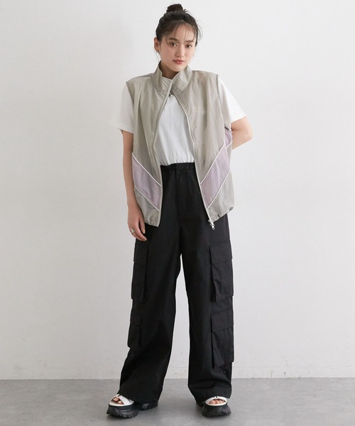 RAGEBLUE（レイジブルー）の「切替シアーナイロンベスト（ベスト・レディース・ピンク/グレー/ネイビー・FREE）」の5枚目の写真