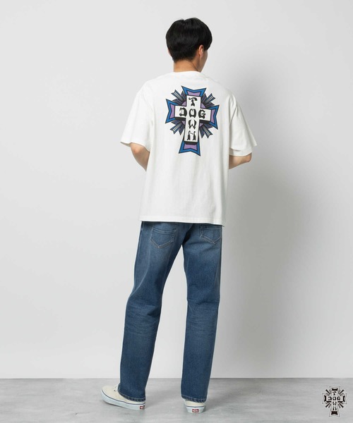 Right-on(ライトオン)の「【DOG TOWN】プリントTシャツ(Tシャツ/カットソー・メンズ・ホワイト/ブラック・M/L/XL)」の4枚目の写真