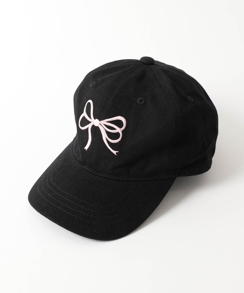 china cap チャイナ フリンジ リボン　キャップ 　黒　ブラック　刺繍 china cap チャイナ フリンジ リボン キャップ 黒 ブラック 刺繍