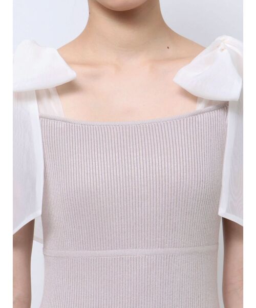 MERCURYDUO（マーキュリーデュオ）の「ショルダーリボンニットワンピース（ワンピース・レディース・ブラック/ブラウン・SMALL/MEDIUM）」の15枚目の写真