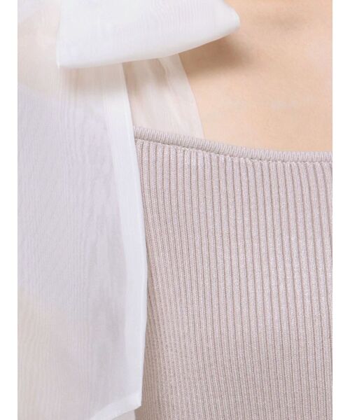 MERCURYDUO（マーキュリーデュオ）の「ショルダーリボンニットワンピース（ワンピース・レディース・ブラック/ブラウン・SMALL/MEDIUM）」の21枚目の写真