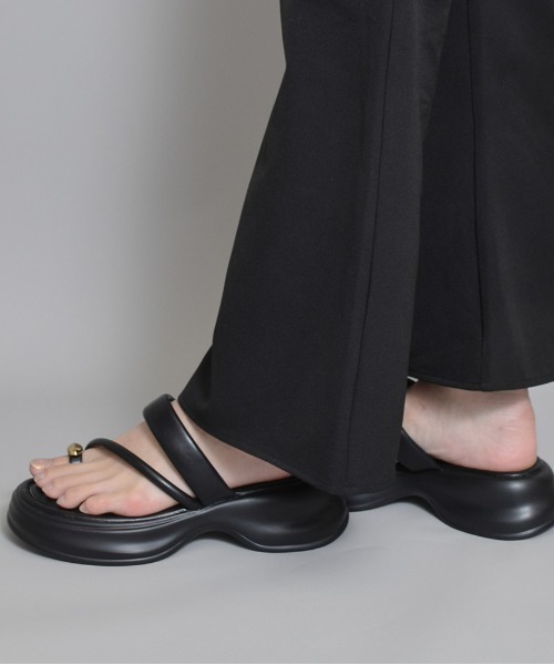 tukn.（トゥクン）の「【tukn.トゥクン】厚底サンダル 美脚 夏
