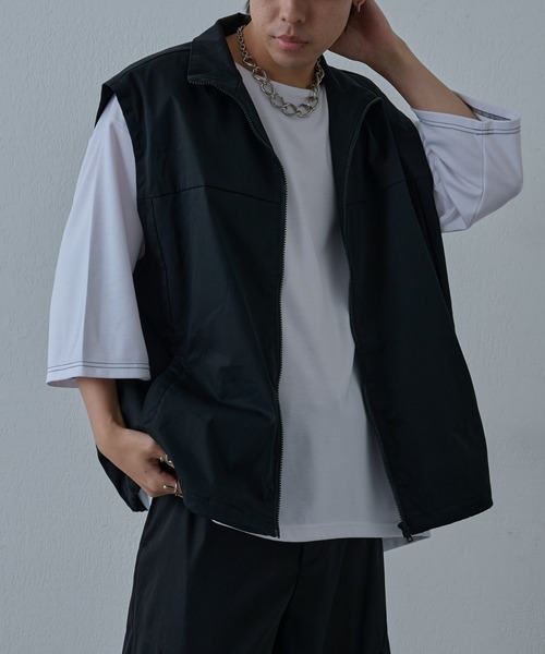 COLONY 2139（コロニートゥーワンスリーナイン）の「ストレッチスケーターベスト（ベスト・メンズ・ブラック・LARGE/MEDIUM）」の9枚目の写真