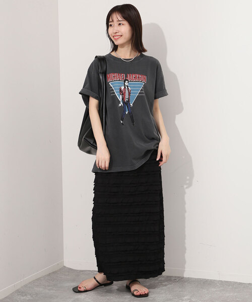 SLOBE IENAフリルカットソータイトスカート SLOBE IENA（スローブイエナ）の「フリルカットソータイトスカート