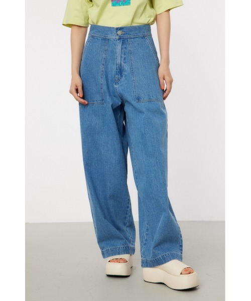 RODEO CROWNS WIDE BOWL（ロデオクラウンズワイドボウル）の「バックレースアップパンツ（その他パンツ・レディース・アイボリー/カーキ/ブルー・SMALL/MEDIUM）」の8枚目の写真