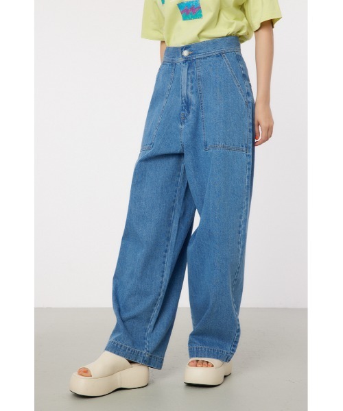 RODEO CROWNS WIDE BOWL（ロデオクラウンズワイドボウル）の「バックレースアップパンツ（その他パンツ・レディース・アイボリー/カーキ/ブルー・SMALL/MEDIUM）」の7枚目の写真