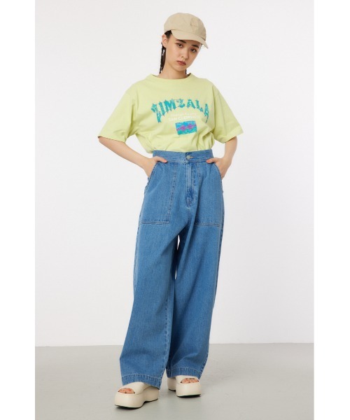 RODEO CROWNS WIDE BOWL（ロデオクラウンズワイドボウル）の「バックレースアップパンツ（その他パンツ・レディース・アイボリー/カーキ/ブルー・SMALL/MEDIUM）」の6枚目の写真