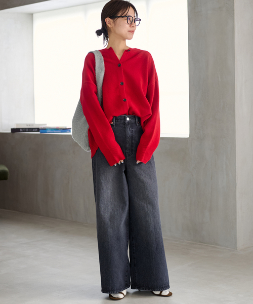 JOURNAL STANDARD relume（ジャーナルスタンダード　レリューム）の「RELUME kirakira Knit BAG（クラッチバッグ・レディース・ブラウン/サックスブルー/チャコールグレー・FREE）」の17枚目の写真