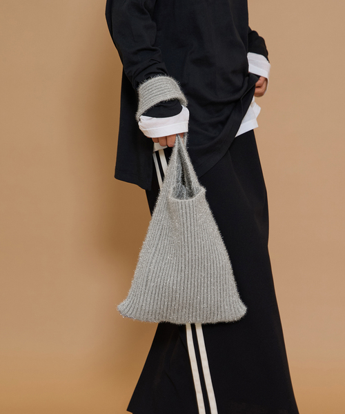 JOURNAL STANDARD relume（ジャーナルスタンダード　レリューム）の「RELUME kirakira Knit BAG（クラッチバッグ・レディース・ブラウン/サックスブルー/チャコールグレー・FREE）」の22枚目の写真