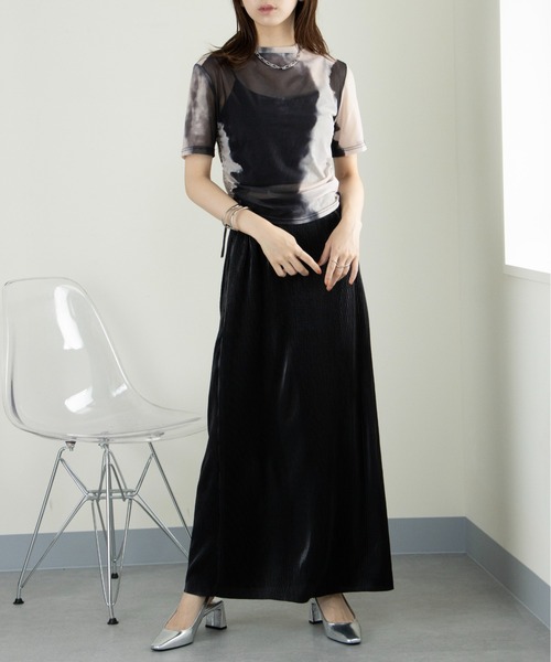 MAISON BREEZE（メゾンブリーズ）の「【MAISON BREEZE】メタリックプリーツSK 223-844-6027 DTK（スカート・レディース・ゴールド/ブラック/シルバー・FREE）」の15枚目の写真