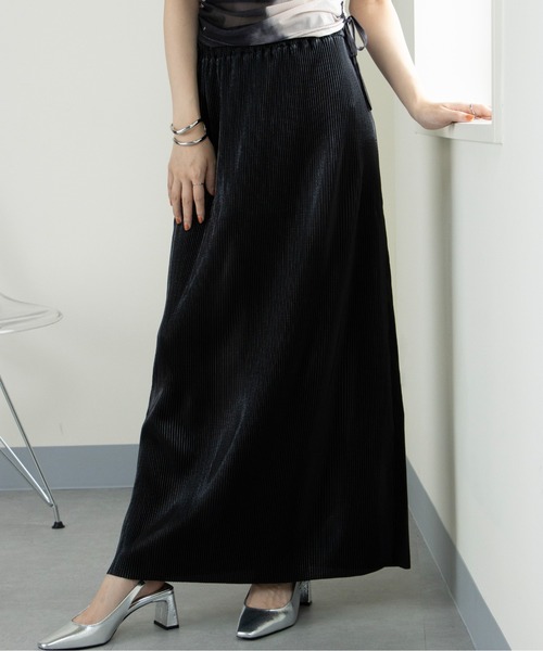 MAISON BREEZE（メゾンブリーズ）の「【MAISON BREEZE】メタリックプリーツSK 223-844-6027 DTK（スカート・レディース・ゴールド/ブラック/シルバー・FREE）」の13枚目の写真